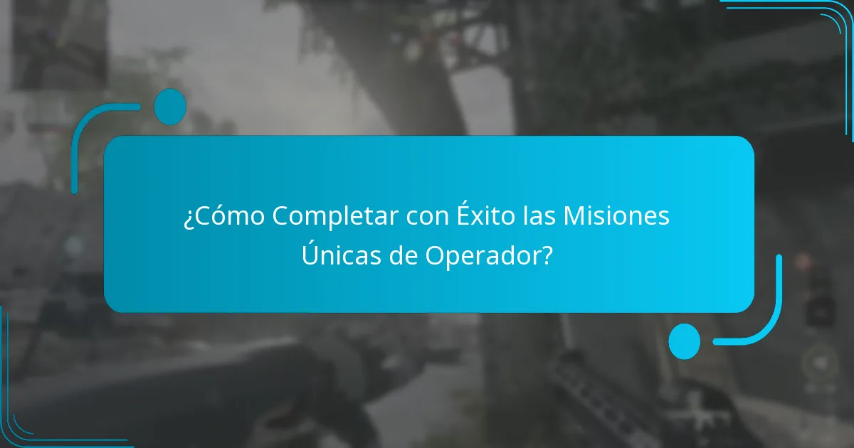 ¿Qué Operadores Tienen Misiones Únicas en los Desafíos de Eventos?