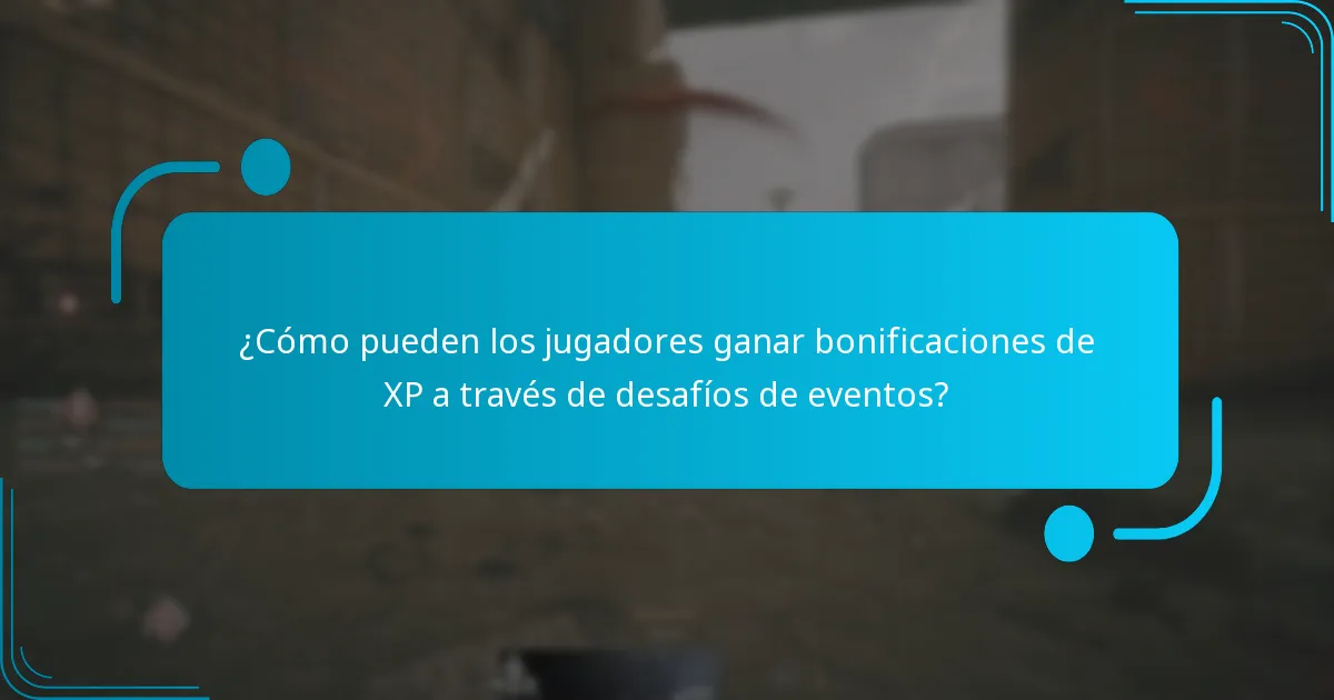¿Cómo pueden los jugadores ganar bonificaciones de XP a través de desafíos de eventos?