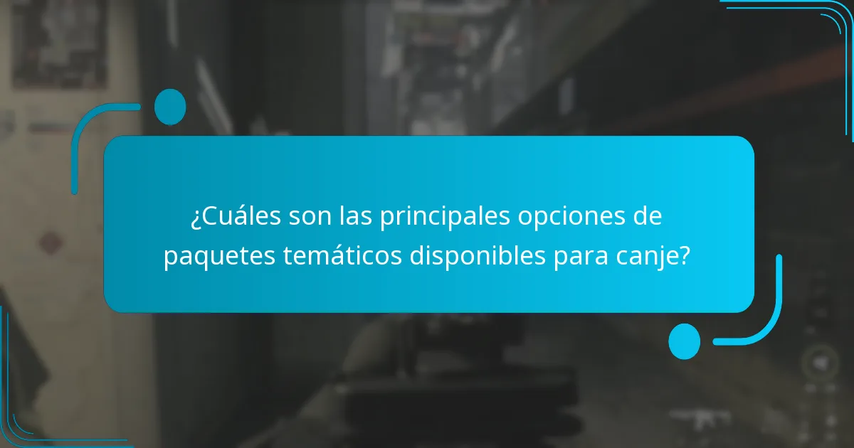 ¿Cuáles son las consideraciones clave al elegir un paquete temático?