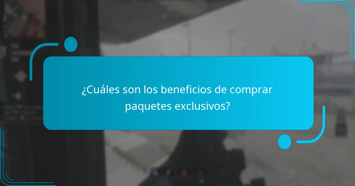 ¿Cómo se comparan los paquetes exclusivos con los paquetes regulares?
